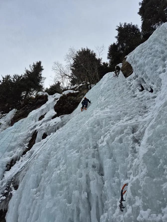Eisklettern beim Schnuppertag im Pitztal mit Bergführer