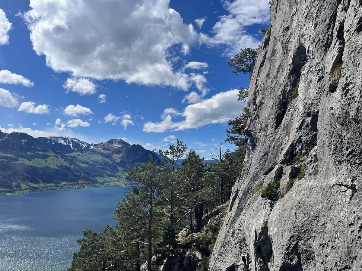 Klettern am Fels bedeutet Natur pur.