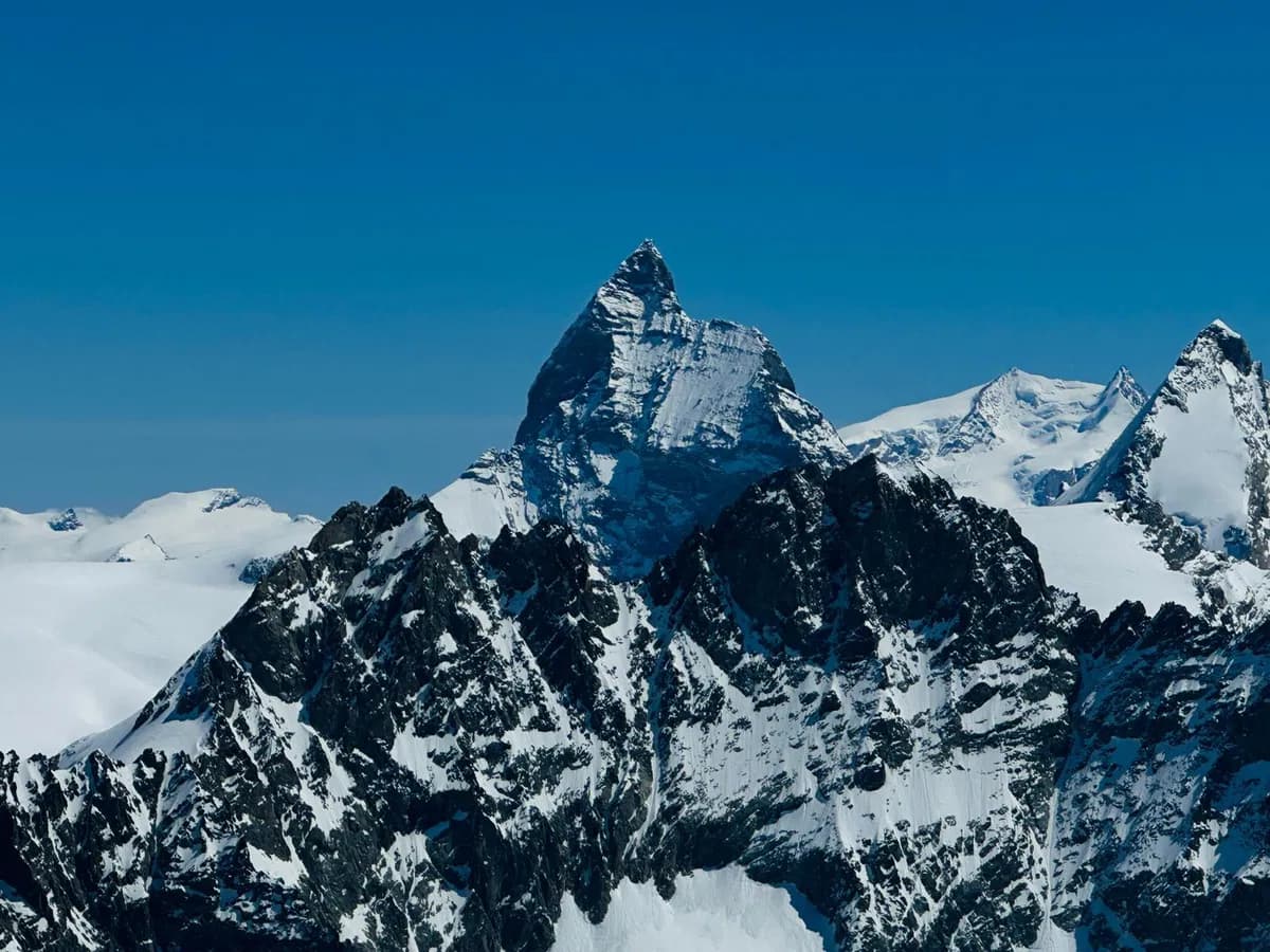 Blick aufs Matterhorn bei der Haute Route